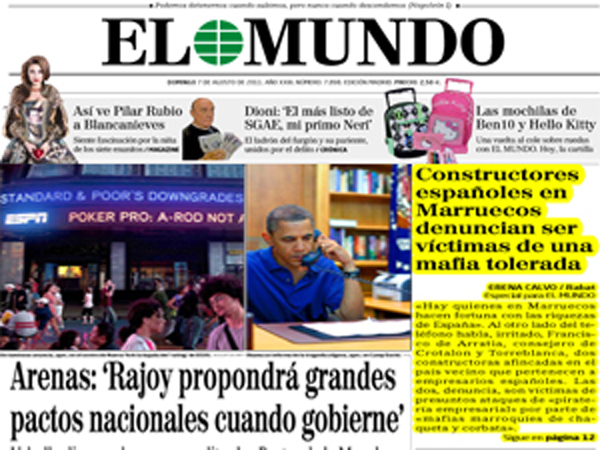 ULTIMAS PUBLICACIONES EN PERIODICOS DE ESPAÑA Y MARRUECOS